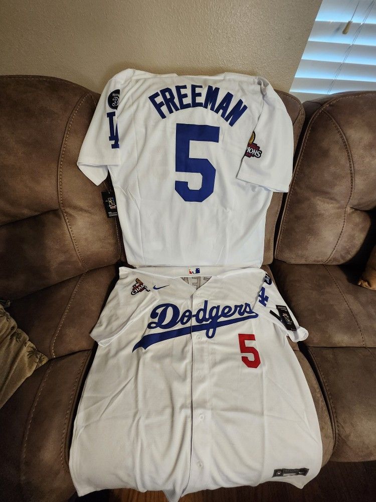 Dodgers Freddie Freeman World Series Champions Jersey