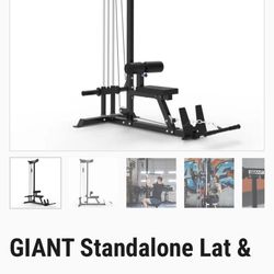 Like NEW - Lat Pulldown ad Low Row Cable Machine - Giant Lifting - Plateloaded Standalonen