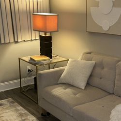 2 End Tables And Lamps  Obo 