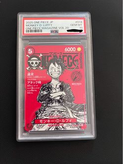 Psa 10 luffy vol 20 magazine promo