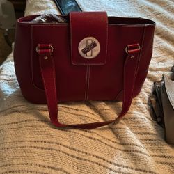 Kate Spade Red Leather Shoulder Bag 