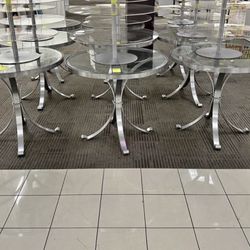 ROUND SILVER END TABLE 🩶🩶😍😍👍🏻👍🏻