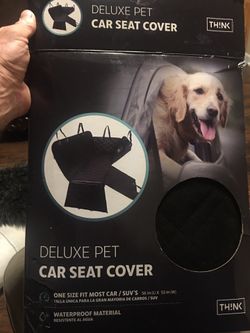 Deluxe pet car seat cover