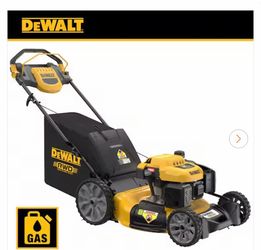 Dewalt 21 in. 196cc E-GOV Engine 3-in-1 Gas RWD Self-Propelled Lawn Mower with High Rear Wheels