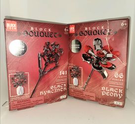 Block Tech Limited Edition Block Bouquet series Black Peony and Black Hyacynth