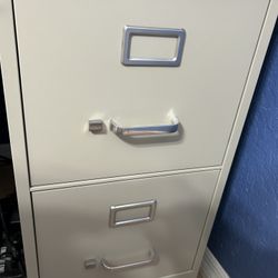 2 Drawer Metal Filing Cabinet 