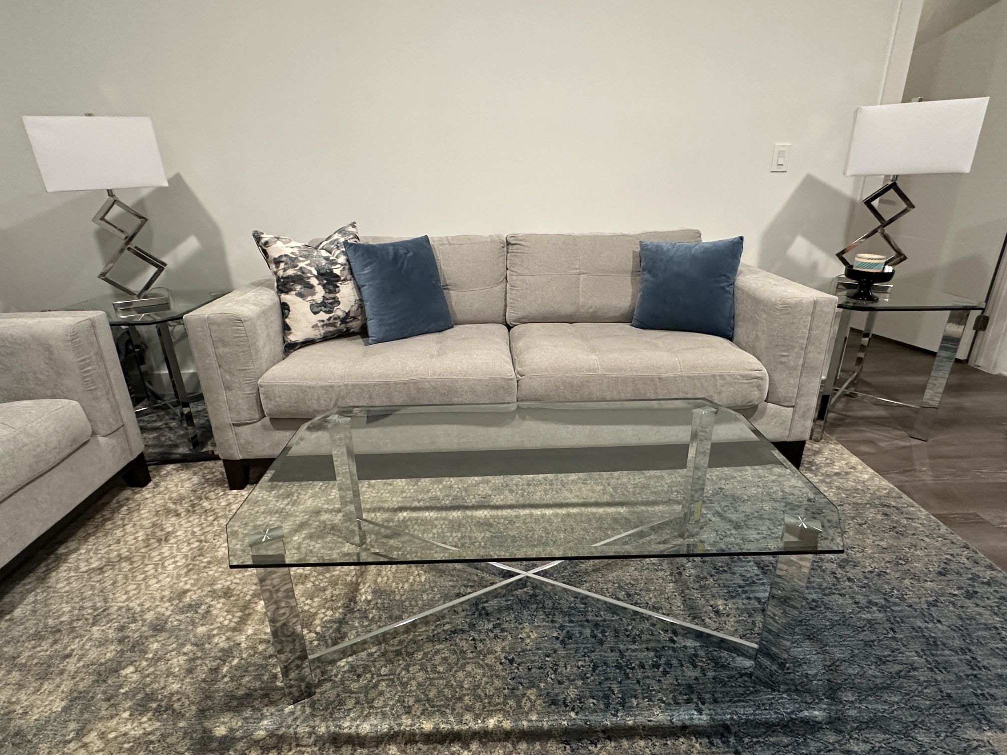 Modern Beige Living Room Set - $700 OBO