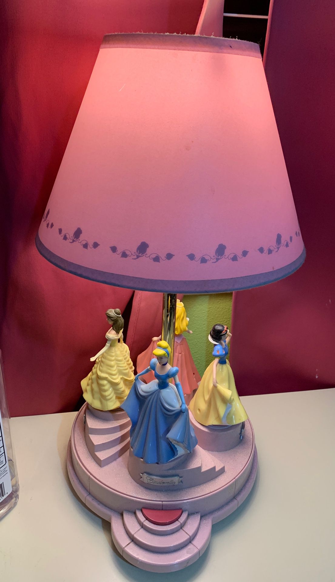 Disney princess night light n laundry basket