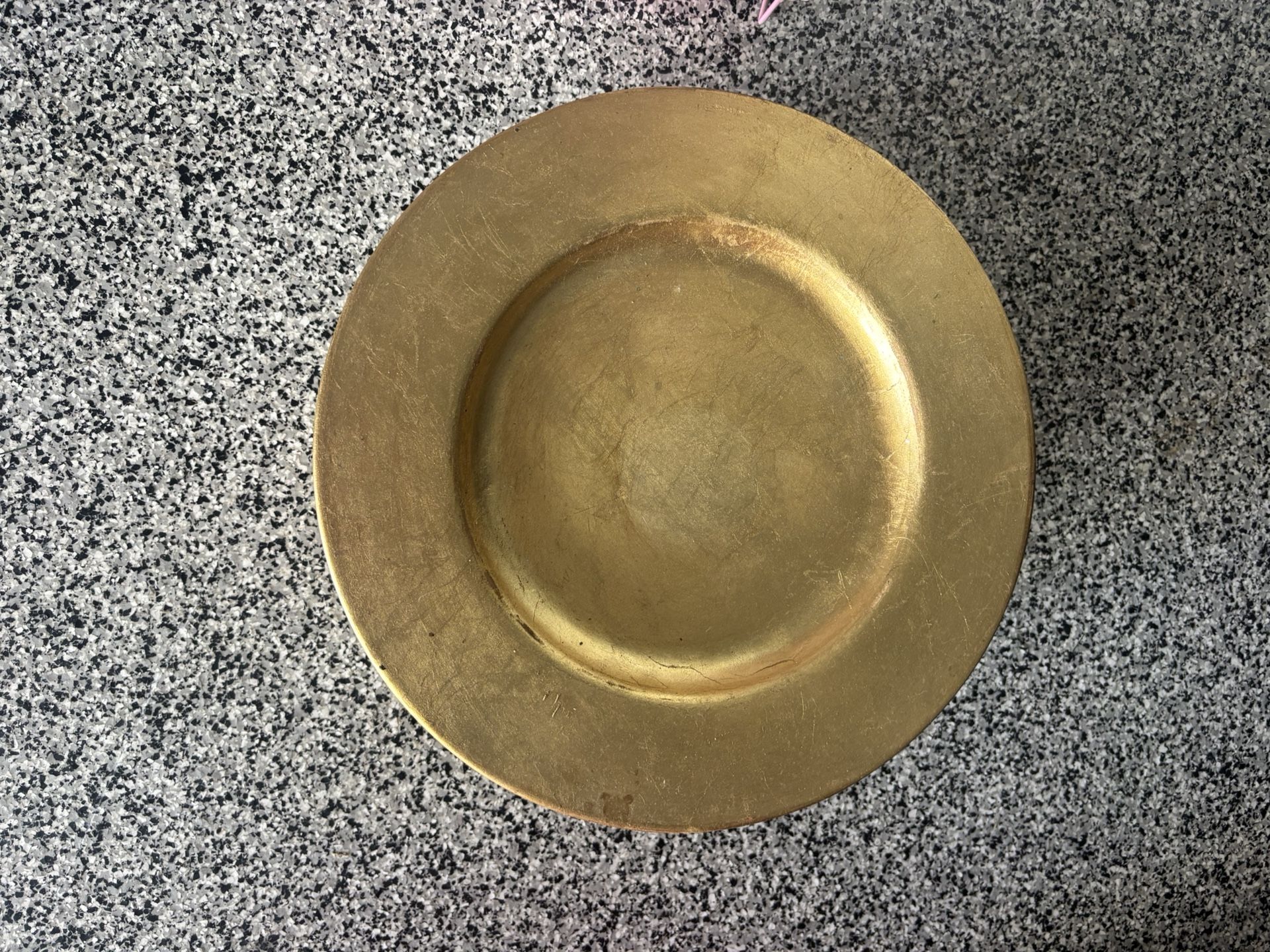 Gold color charger Plates