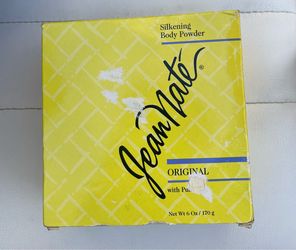 Vintage Jean Nate Original Silkening Body Powder With Puff 6oz Discontinued