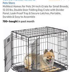 Dog crate and crate cover