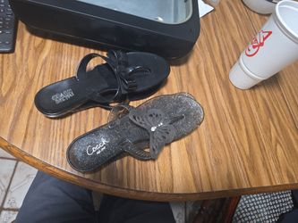 Coach  2 Sandals Pasarella in Smoke 10 M in Box Look New