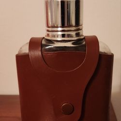 FLASK WITH LEATHER CASE
