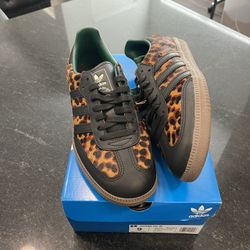 Adidas Preloved Black Green Leopard