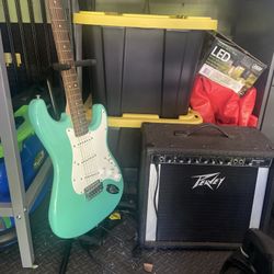 Fender Guitar And Peavey amp