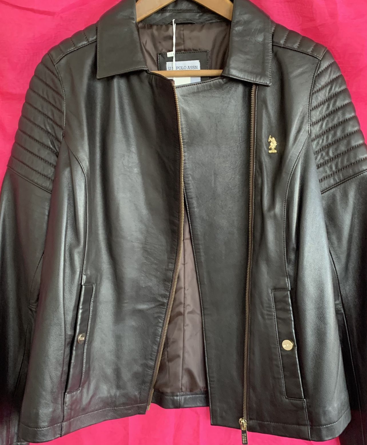 Stylish women leather jacket U.S.POLO Stylish women’s shoes,made of leather.Size 6.5  Brand New.Price $270