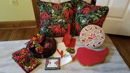 Chili Peppers Theme Kitchen Set of 24 Pieces