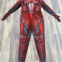 Power Rangers Red Ranger Morph Bodysuit Adult Halloween Costume Size XXL 50-52