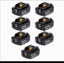 Makita 18V 6.0Ah Lithium-Ion Batteries – Set of 7