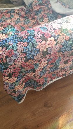 Floral Silk Fabric from Joanns- 2 yards