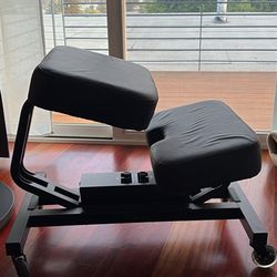 Black rocking Kneeling Chair With Wheels 
