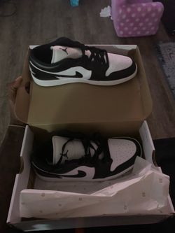 Black and white Jordan’s