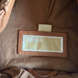 Michael Kors Womens XL Leather Jacket 