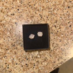Silver Moissanite Earrings 