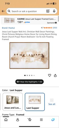 Last Supper Wall Art