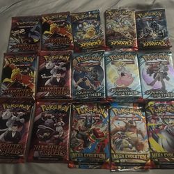15 Pokémon TCG booster packs