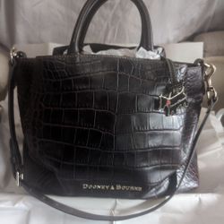 "Dooney & Bourke" Brown Tomorrow "Large Brenna Satchel"