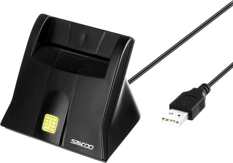Saicoo CAC Reader DOD Military USB Common Access CAC Smart Card Reader 