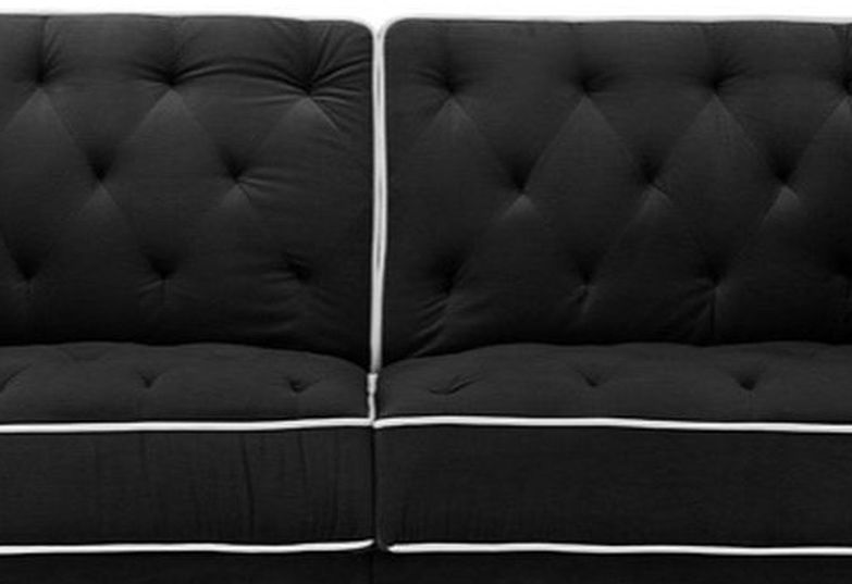 Dean Mid Century Modern Tufted Velvet Futon Sofa
