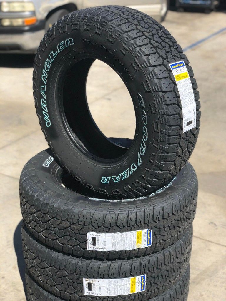 265/70R17 Goodyear All Terrain- 4 NEW Tires 4 Llantas NUEVAS