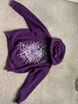 Sp5der Purple Hoodie
