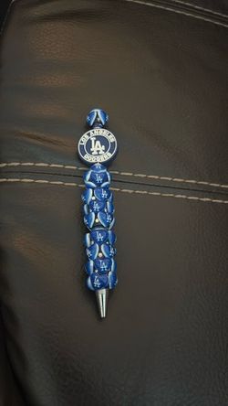 LA Dodgers Beaded Ballpoint Pen
