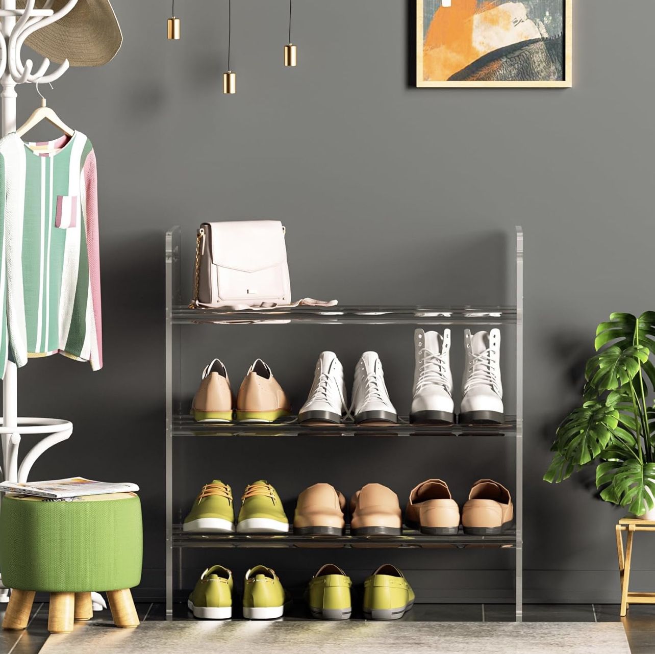 Acrylic Shoe Rack