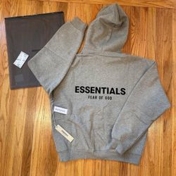 🔥 FEAR OF GOD ESSENTIALS HOODIE – DARK OATMEAL – XXS