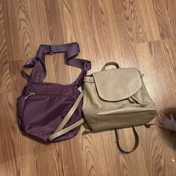 coach purse backpack and cross body purse ( bundle) 