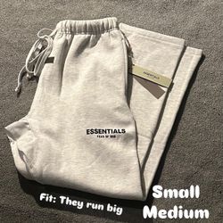 Fear of God ESSENTIALS Light Oatmeal Sweatpants
