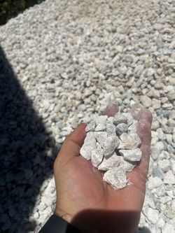 Gravel white 3/4 grava blanca