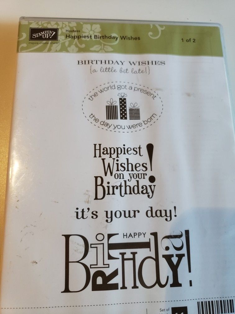 Stampin Up  Happiest  Birthday  Wishes 