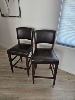 Two matching barstools