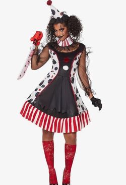 Twisted Clown Halloween Costume