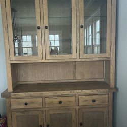 Brown Wood Hutch