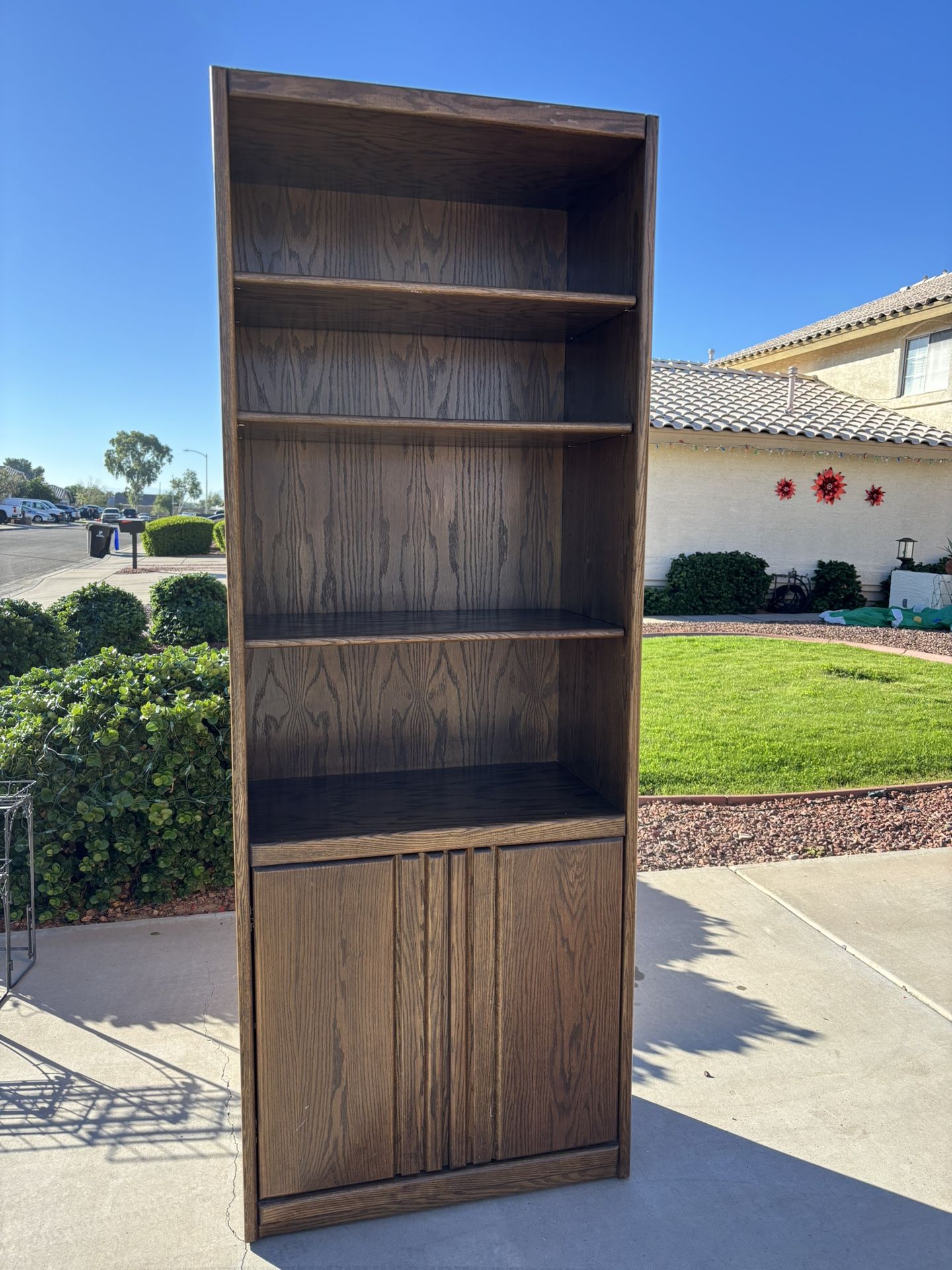Bookcase/ Shelf: 79”tall*16”deep*30”wide