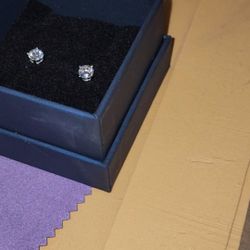 5mm Half Carat  Moissanite Stud Earrings