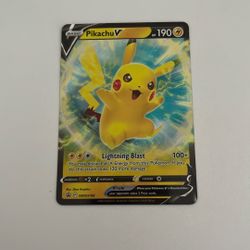 Pikachu V SWSH198 Black Star Promo Pokémon Card