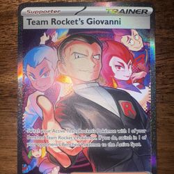 Team Rocket’s Giovanni 238/182 SIR Destined Rivals English Pokemon Card NM/MINT