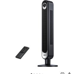 Dreo Tower Fan for bedroom, 90° Oscillating Standing Fans, 25ft/s Floor fan with 6 Speeds, 4 Modes, 12H Timer, Remote, Quiet, 42 Inch, Bladeless, for 
